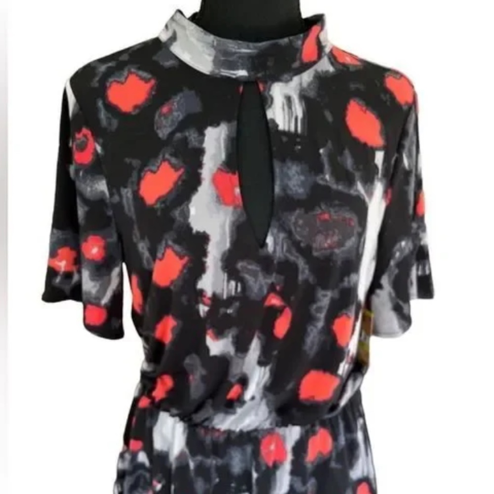 RACHEL Rachel Roy Keyhole Peplum Top